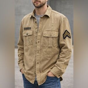 NEW *** GAP Men's Khaki Military Field Jacket